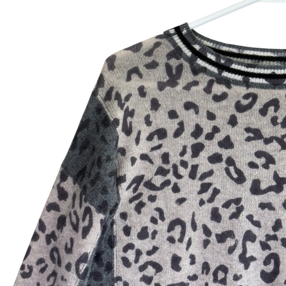 360 Cashmere Leopard Print Sweater. Size XS - Picture 3 of 12